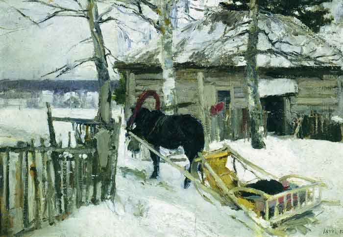 Коровин Константин Алексеевич – Зимой,1894.