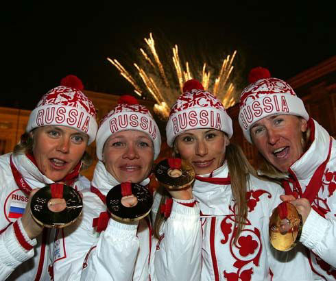 Олимпийские медали российских лыжниц