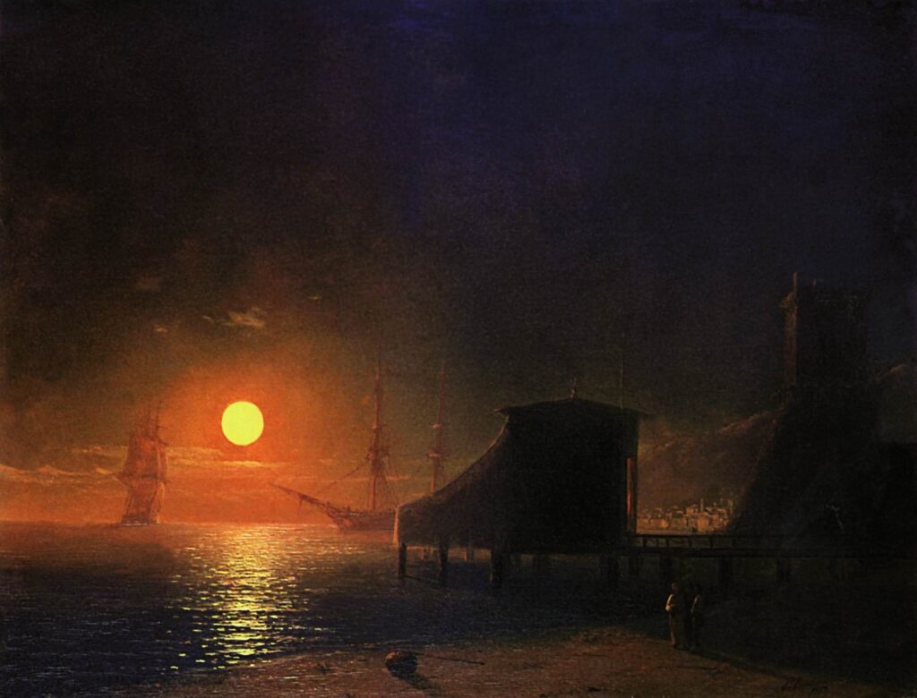 Феодосия. Лунная ночь. 1852г.