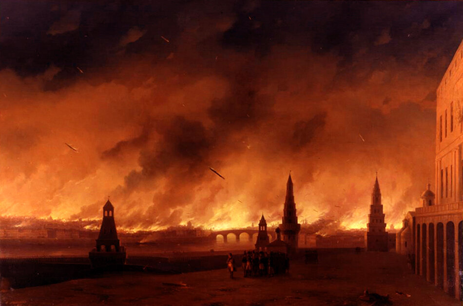 Картина «Пожар Москвы в 1812 году» Иван Айвазовский
