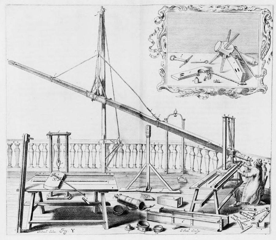 Телескоп Яна Гевелия — польского астронома (1611-1687)