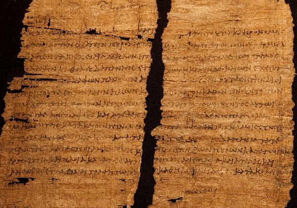 свиток папирус с автографом Клеопатры