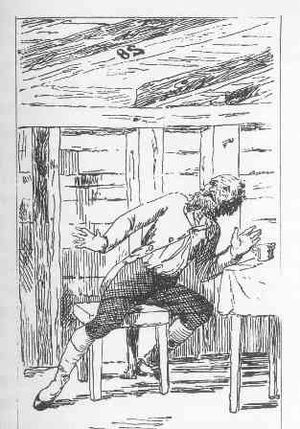 Первые иллюстрации романа «Этюд в багровых тонах» отцом Дойла 1888 г.