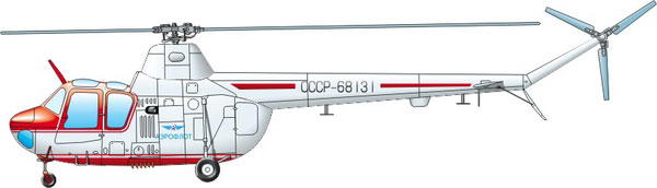 Рисунок Ми-1 боковая проекция