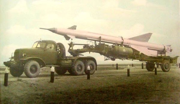 Транспортировка ракеты В-300 комплекса С-25 «Беркут»