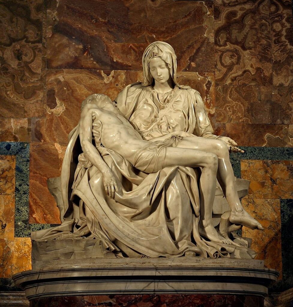 Пьета. Микеланджело. Собор Святого Петра, Ватикан.