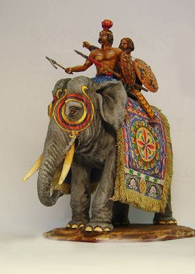 Боевой слон Индии.