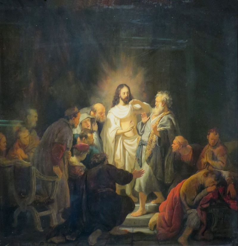 Рембрандт. «Неверие апостола Фомы». 1634 год.