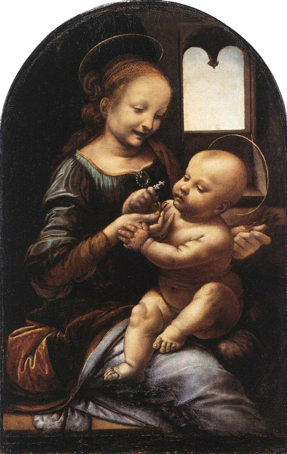 Леонардо да Винчи «Мадонна Бенуа» (1478–1480).