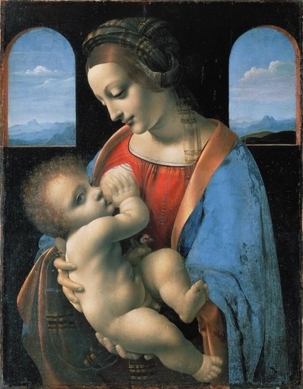 Леонардо да Винчи «Мадонна Литта» (1481–1495).