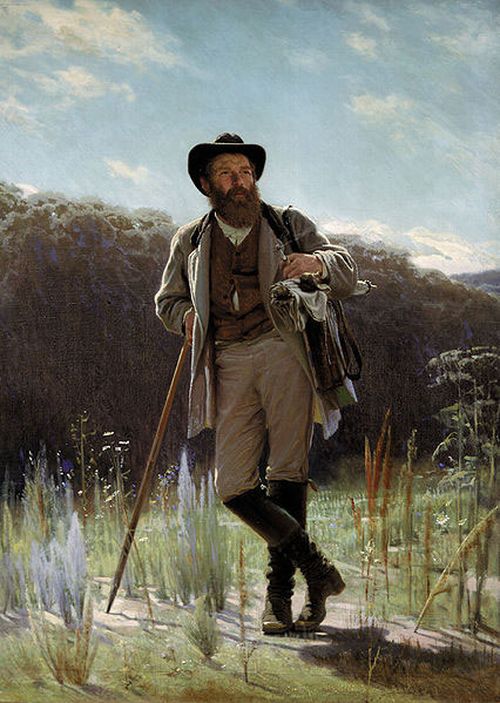 И. Н. Крамской. «Портрет художника И. И. Шишкина.» 1873. Третьяковская галерея.