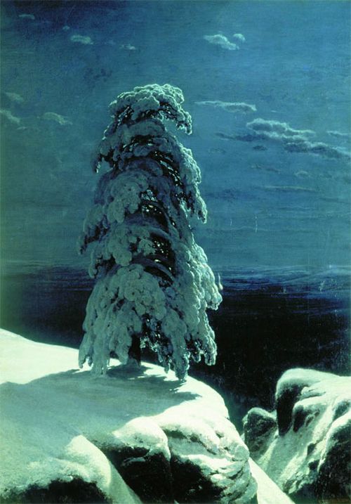 И. И. Шишкин. «На севере диком…». Третьяковская галерея.