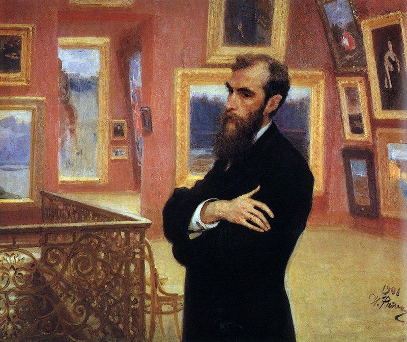 Репин И.Е. «Портрет П. М. Третьякова». 1908 год.