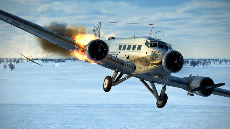 Подбитый Ju-52.