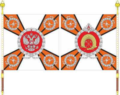 Знамя Санкт-Петербургского суворовского военного училища (лицевая и оборотная стороны).