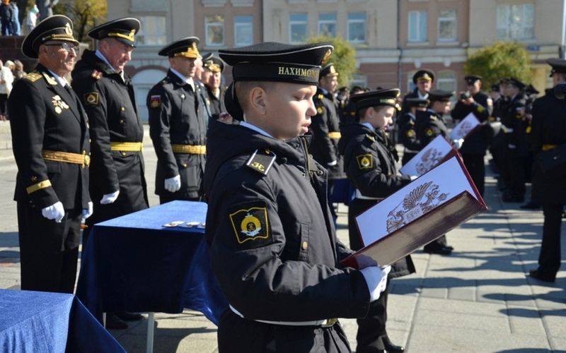 Посвящение воспитанников нового набора Владивостокское филиала НВМУ