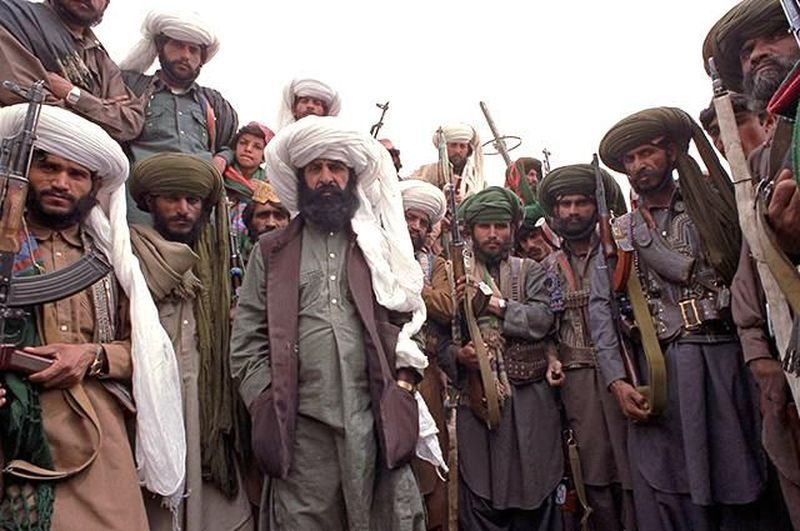 Воины банды белуджей под Кандагаром. Афганистан. 1988 г.