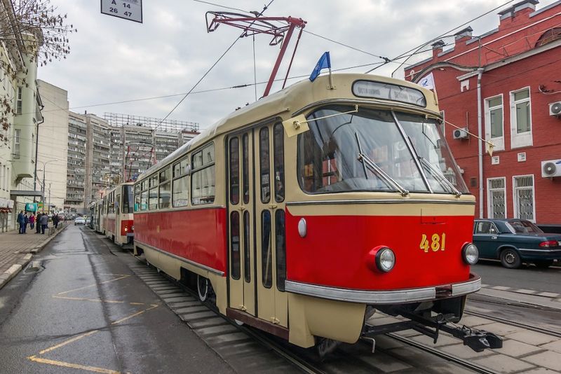 Московский Трамвай Tatra T3.