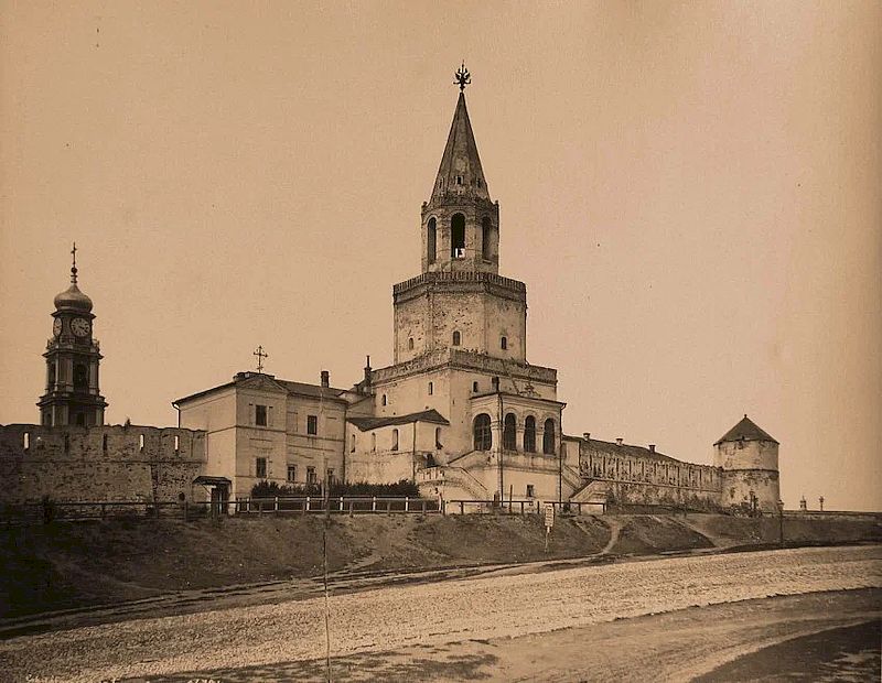 Казань. Спасская башня, часовня. 1890 г.