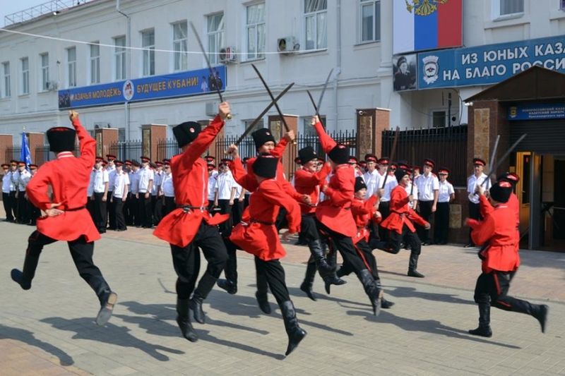 Новороссийский казачий кадетский корпус. День открытых дверей в казачьем кадетском корпусе.