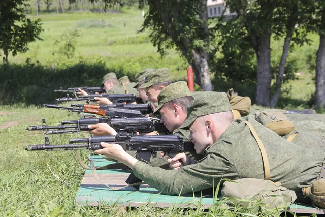 Занятия на полигоне.