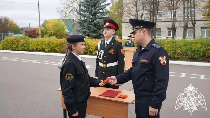 Брянская кадетская школа. Первые погоны.