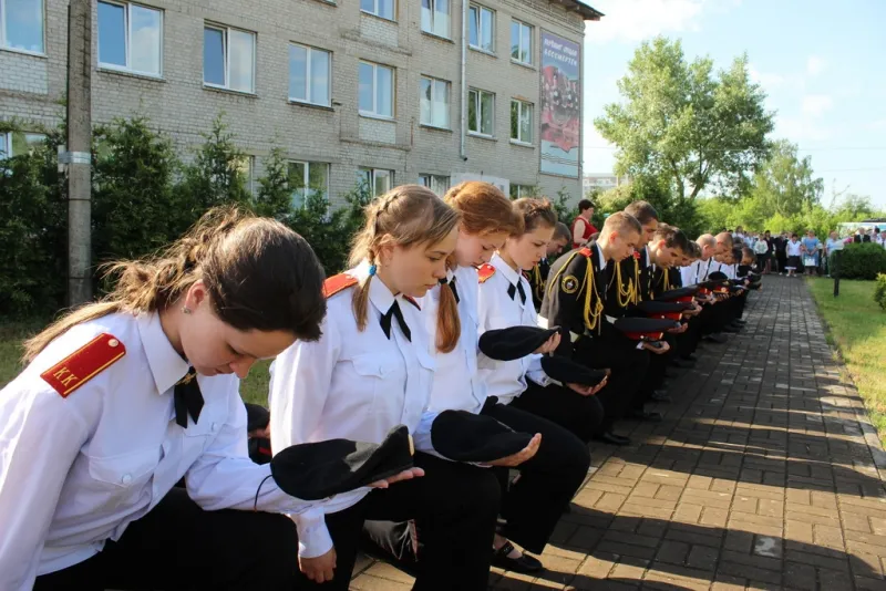 Последний звонок в Брянской кадетской школе.