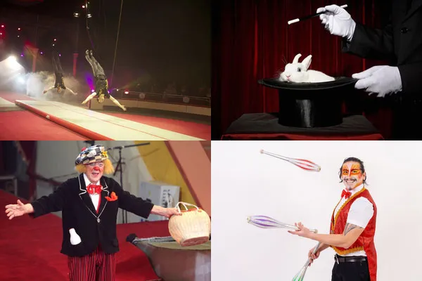 Какой артист смешит публику и заполняет паузы?