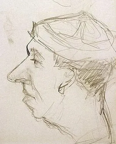 Шарж Вицина на Юрия Никулина.