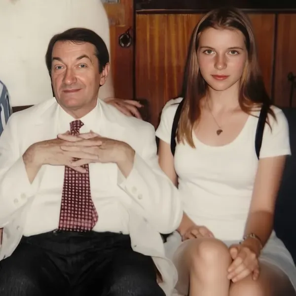 Георгий Вицин с дочерью Натальей.