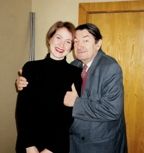 Вицин с дочкой.